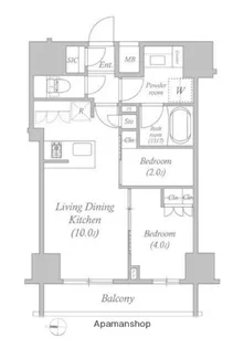 ACP RESIDENCE錦糸町【13階】の間取り