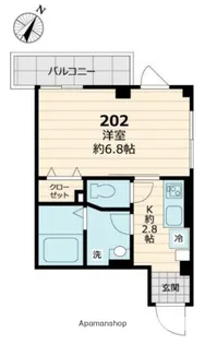 ZOO STREET 池之端【2階】の間取り