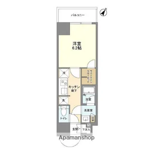 ONE ROOF FLAT ASAKUSA IRIYA【4階】の間取り