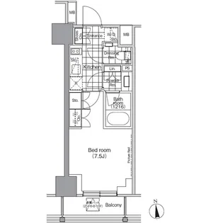 パークハビオ門前仲町【7階】の間取り