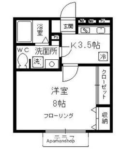 東京都武蔵野市中町2丁目【アパート】の間取り