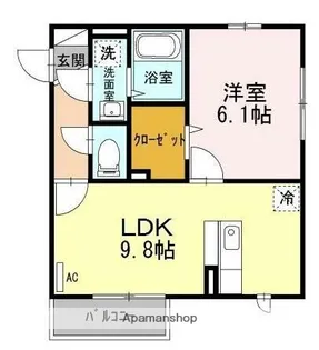 東京都小金井市前原町3丁目【アパート】の間取り