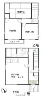 東京都小金井市中町3丁目【一戸建】の間取り