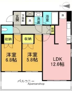 東京都三鷹市下連雀3丁目【マンション】の間取り