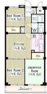 東京都小金井市貫井南町3丁目【マンション】の間取り