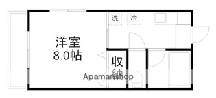 サンライズ24【2階】の間取り