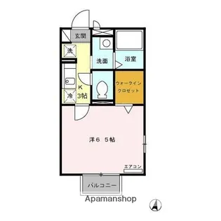 東京都三鷹市深大寺3丁目【アパート】の間取り