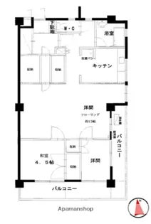 東京都武蔵野市中町3丁目【マンション】の間取り