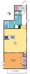 パティオ高井戸B【1階】の間取り