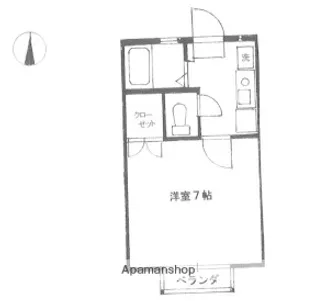 東京都三鷹市上連雀1丁目【アパート】の間取り
