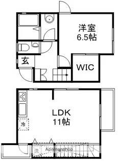 ソルージュ御殿山【B号室】の間取り