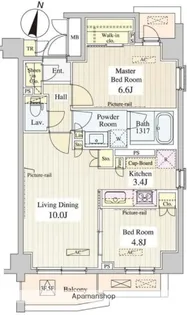 東京都杉並区永福4丁目【マンション】の間取り