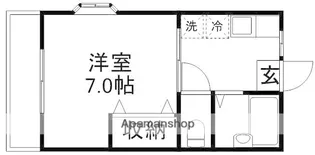 グリーンハイツ【208号室】の間取り