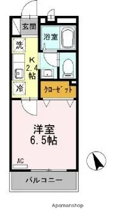 東京都武蔵野市中町3丁目【アパート】の間取り