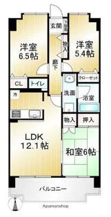 東京都三鷹市下連雀7丁目【マンション】の間取り