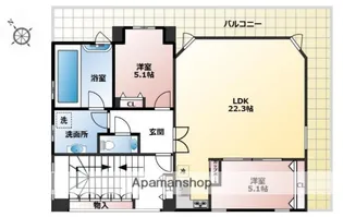 東京都武蔵野市吉祥寺東町2丁目【マンション】の間取り