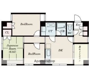 東京都三鷹市新川3丁目【マンション】の間取り