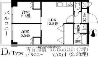 東京都杉並区宮前2丁目【マンション】の間取り