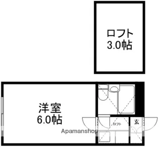 井の頭公園PLUS【207号室】の間取り