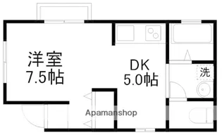 パティオK【202号室】の間取り