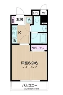 東京都三鷹市北野2丁目【マンション】の間取り