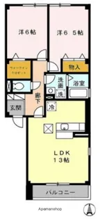 東京都三鷹市上連雀9丁目【マンション】の間取り
