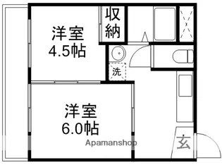 サンエイビル【C301号室】の間取り