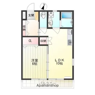 東京都三鷹市新川1丁目【アパート】の間取り
