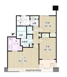 東京都小金井市緑町5丁目【マンション】の間取り