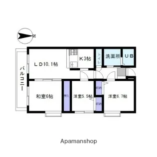 東京都練馬区関町北3丁目【マンション】の間取り