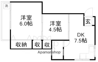 丸幸マンション【102号室】の間取り