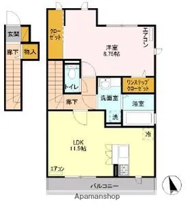 東京都小金井市緑町5丁目【アパート】の間取り