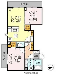 東京都杉並区宮前3丁目【アパート】の間取り
