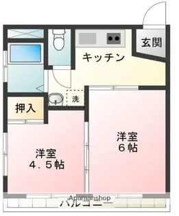 東京都三鷹市下連雀6丁目【マンション】の間取り