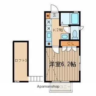 東京都杉並区成田東2丁目【アパート】の間取り