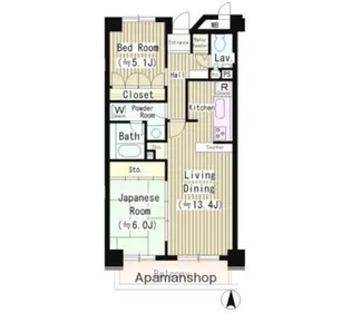 東京都杉並区浜田山3丁目【マンション】の間取り