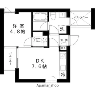 東京都練馬区関町北2丁目【マンション】の間取り
