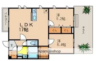 東京都杉並区清水2丁目【マンション】の間取り