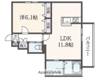 東京都杉並区大宮1丁目【マンション】の間取り
