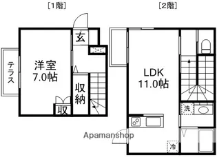 デュオポルタ井の頭【A号室】の間取り