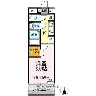 東京都小金井市梶野町5丁目【マンション】の間取り