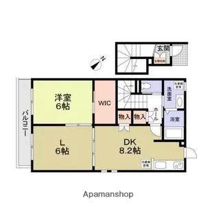 東京都三鷹市中原1丁目【アパート】の間取り