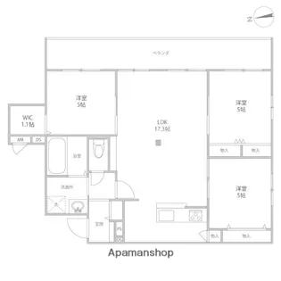 東京都杉並区久我山2丁目【マンション】の間取り