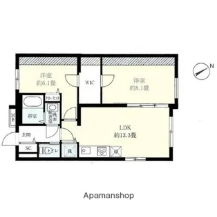 東京都杉並区成田東5丁目【マンション】の間取り