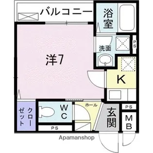 東京都練馬区関町北1丁目【アパート】の間取り