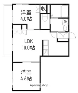 レグルス【1階】の間取り