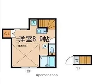 東京都杉並区下高井戸2丁目【アパート】の間取り