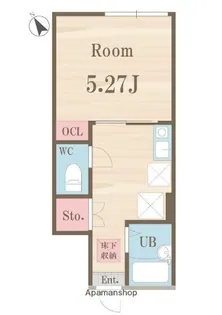 東京都杉並区松庵3丁目【アパート】の間取り