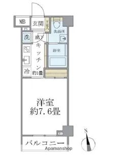 東京都杉並区浜田山3丁目【マンション】の間取り