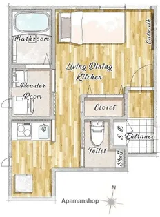 東京都杉並区善福寺1丁目【アパート】の間取り
